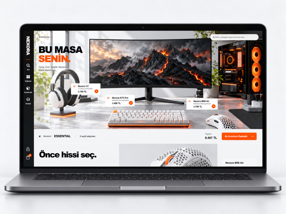 Opencart Oyuncu Ekipmanları Teması - Nexora