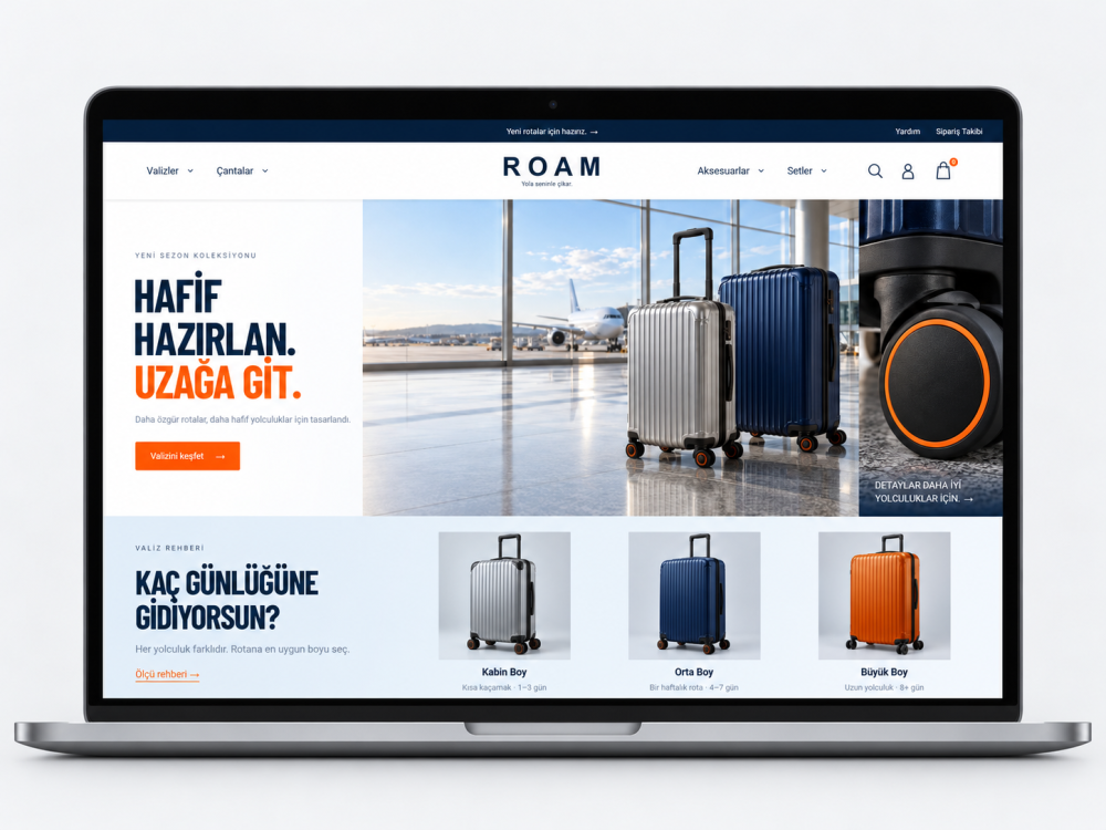 Opencart Bavul ve Çanta Teması - Roam