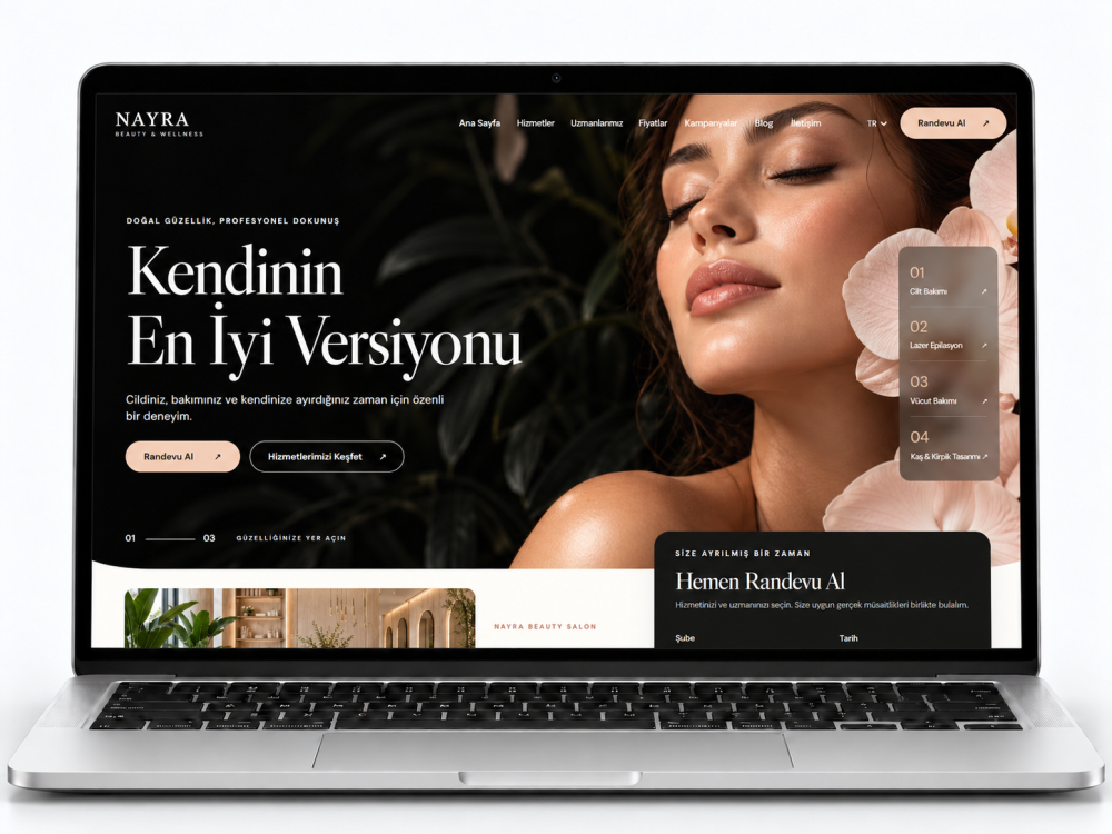 Güzellik Salonu Yönetim ve Online Randevu Yazılımı – NAYRA